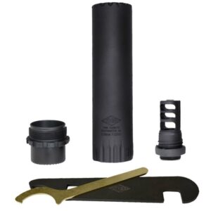 YHM TURBO T3 5.56MM SUPPRESSOR with MUZZLE BRAKE YHM-2175-MB-28