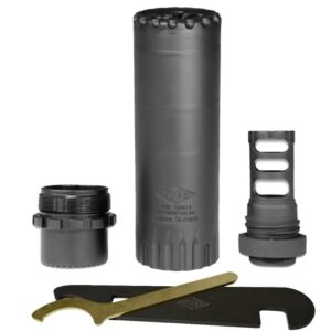YHM TURBO K-RB 5.56MM SUPPRESSOR with MUZZLE BRAKE YHM-2180-MB-28