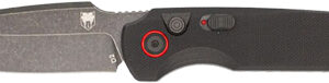 COBRATEC JACKAL PUSH BUTTON - AUTO 3.5" STONEWASH BLACK D2