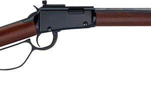 HENRY H1 TRACKER CARBINE - 22WMR 16.5" LL BLUED WALNUT