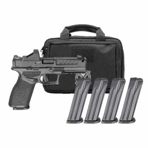 Springfield Gear Pac Echelon 4.5F Comp Handgun 9mm Luger 10rd(4) Magazines 4.5" Barrel U-Notch Sights Green Dot & Bag CA Compliant