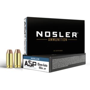 Nosler ASP Handgun Ammunition 10mm Auto 180gr JHP 1150 fps 50/ct