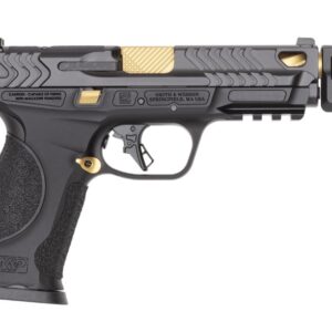 SMITH & WESSON M&P9 M2.0 METAL 9MM 4.869IN BARREL 17RD BLACK/GOLD PVD OR NTS INCLUDES 23 RD MAG TALO 14619