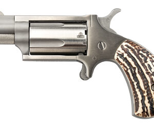 NAA 22 WMR 1 1/8IN BARREL 5RD SS STAG GRIPS NAA-22MS-GSTG