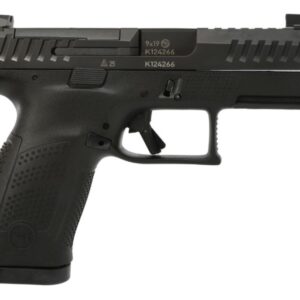 CZ P-10C 9MM 4IN BARREL 10RD BLACK FINISH PORTED OPTICS-READY BARREL AND SLIDE BLACK POLYMER FRAME NITRIDE SLIDE FIXED SIGHTS 3 BACKSTRAPS REVERSIBLE MAG CATCH 01578