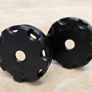 BOSS 5.56MM END CAP FOR 1.5IN BOSS SILENCER MODELS ONLY STAINLESS  END CAP STANDARD BLACK EC-150-556-SS-SE-BLK