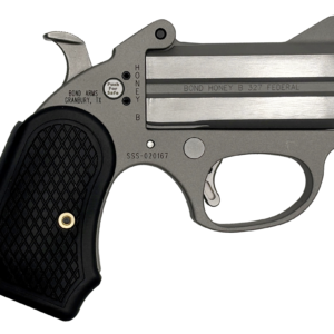BOND HONEY-B (STINGER SERIES) THIN STAINLESS STEEL FRAME 327FED 3IN BARREL 2RD SILVER THE ROUGH SERIES FINISH B6 EXTENDED GRIPS BAHB - 327 FED