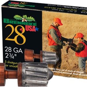 BRENNEKE USA 28GA 2.75" 5/8OZ - SLUG 5RD 40BX/CS