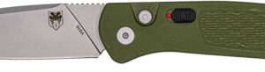 COBRATEC RECON PUSH BUTTON - AUTO 3.12" OD GREEN G10