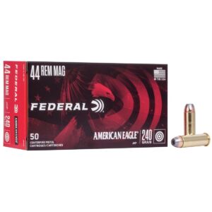 Federal American Eagle Handgun Ammunition 44 Mag 240 gr JHP 1230 fps 50/ct