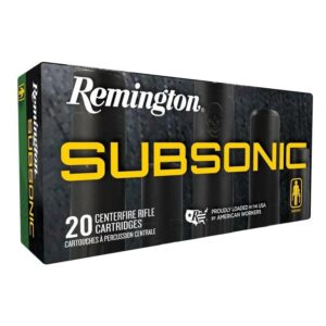 Remington Subsonic Rifle Ammunition 45-70 Govt 300gr HP 1000 fps 20/ct