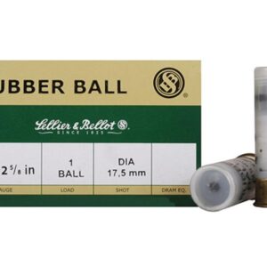 Sellier & Bellot Shotgun Ammunition 12 ga 2 3/4" 1 ball Rubber 25/ct