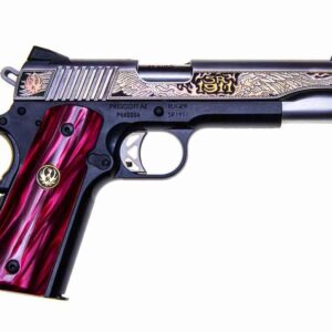 RUGER SR1911 PHOENIX 45 ACP 5IN BARREL 8RD ENGRAVED SLIDE CUSTOM RED PEARL KIRINITE GRIPS WITH RUGER MEDALLION LIMITED EDITION  TALO 1 OF 800 16708