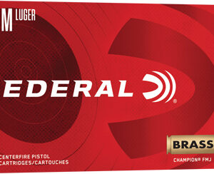 FEDERAL CHAMPION BRASS 9MM - 124GR FMJ 50RD 20BX/CS