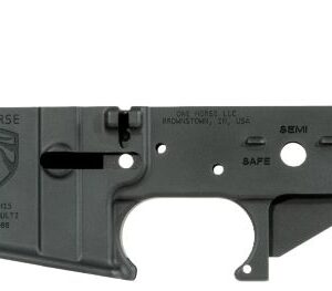ONE HORSE AR15 STRIPPED LOWER - RECEIVER ALUMINUM BLACK