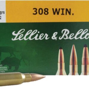 Sellier & Bellot Rifle Ammunition .308 Win 180 gr FMJ 20/ct
