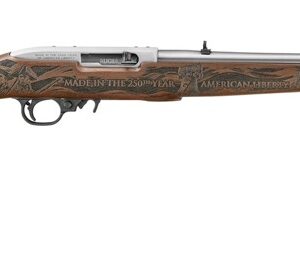 RUGER 10/22 22LR 18.5IN BARREL 10RD SS 250TH YR ANNIV ENG ON RCV ENG ALTAMONT STOCK 32038