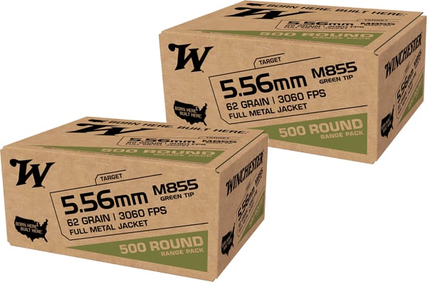 WINCHESTER USA 5.56X45 62GR - GREENT TIP 1000RD CASE LOT - Image 2