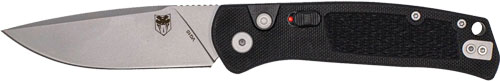 COBRATEC RECON PUSH BUTTON - AUTO 3.12" BLACK G10