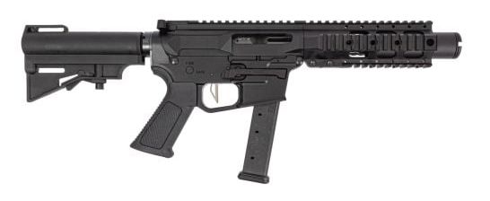 DPMS KITTY KAT G9 PISTOL 9MM 4IN BARREL 27RD BLACK TB QUAD RAIL SBA3 BRACE SCRPN-STYLE MAG DP51655231780