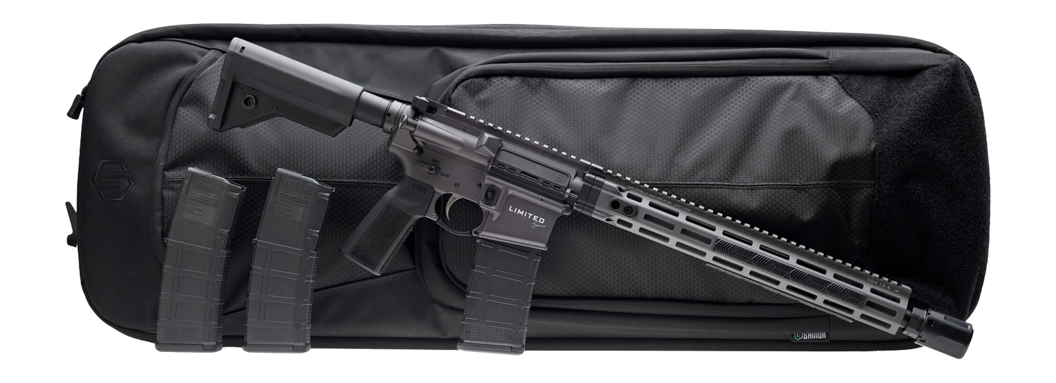 DANIEL DEFENSE INC DM4 V7 5.56 14.5IN BARREL 32RD BLACK W/ ATTACHED DA XENO MUZZLE DEVICE W/ BLAST SHROUD BLK SAVIOR BAG DLRLIMSER-003 DLRLIMSER-003