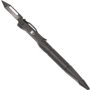 COBRATEC SCRIBE PEN KNIFE 1.5" - BLACK WITH POCKET CLIP