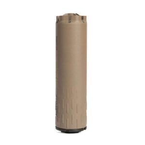 HUXWRK Flow 9K PCC Direct Thread Suppressor 9mm Luger 4.9" Length FDE